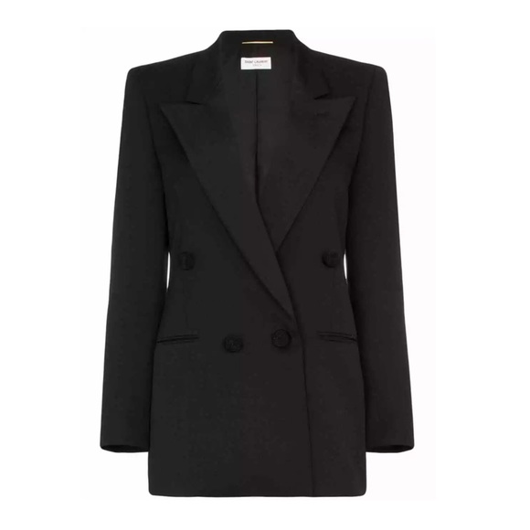 🖤 SAINT LAURENT YSL Wool Rope Button Jacket 46/14 - Picture 5 of 12